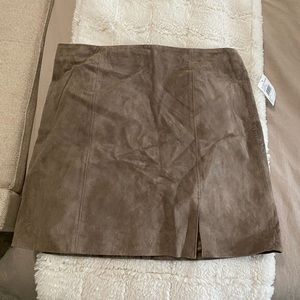 brown suede blanknyc miniskirt